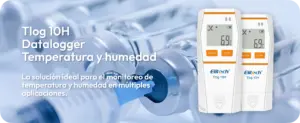 Dataloggers Elitech Tlog 10H para el monitoreo y registro de temperatura y humedad en aplicaciones de cadena de frío, laboratorios, logística e industria.