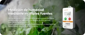 Elitech LogEt 260-TH para monitoreo de humedad relativa durante el transporte y almacenamiento, ayudando a detectar condiciones que pueden provocar condensación, moho y deterioro de productos.