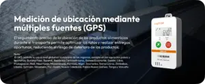 Elitech LogEt 260-TH con monitoreo de ubicación mediante GPS para realizar seguimiento de productos durante el transporte y optimizar la trazabilidad y gestión de entregas.